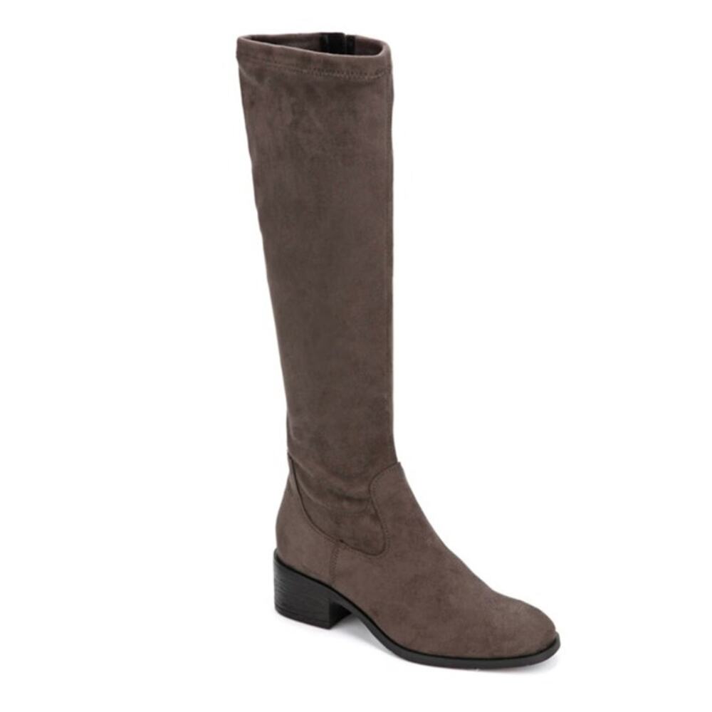 Kenneth Cole Reaction Womens Salt TTK Faux Suede Riding Knee-High Boots